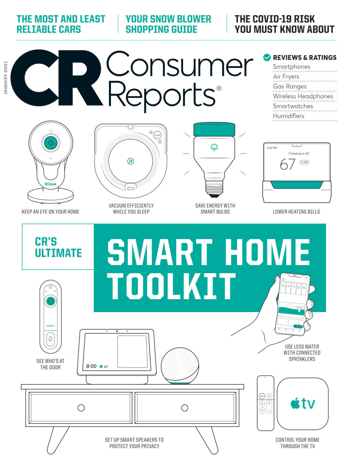 Consumer Reports 消费者报告杂志 2021年1月刊下载